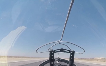 T-7A flight over Edwards Air Force Base