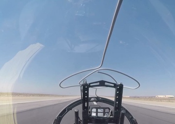 T-7A flight over Edwards Air Force Base