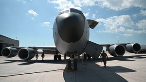 KC-135 conducts refueling operations during Talisman Sabre 25