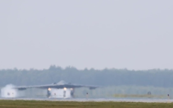 B-Roll: B-2 Spirit aircrew changeover at Northern Strike