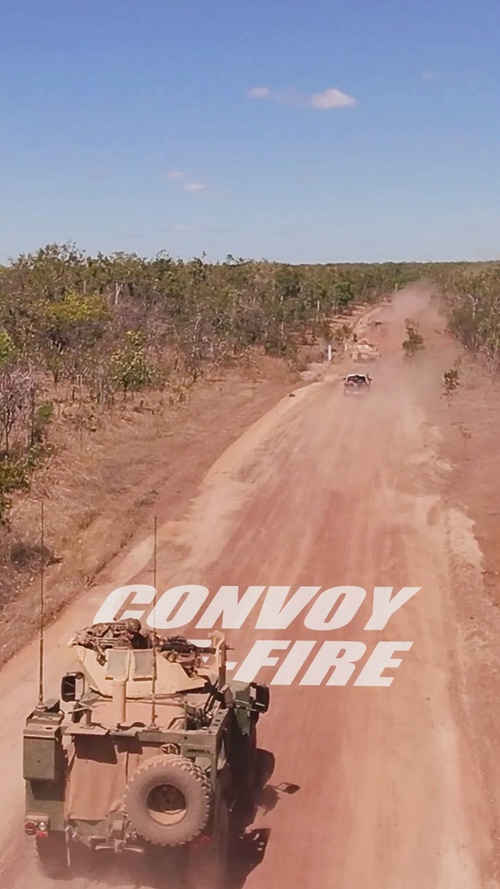 (REEL) MRF-D 25.3: U.S. Marines with CLB-1 conduct a convoy live-fire range
