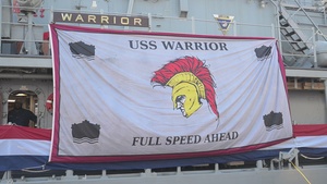 USS Warrior change of command
