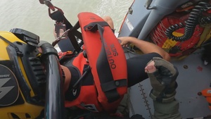 Coast Guard rescues boater after skiff capsizes near Red Fish Bay