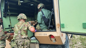 Wisconsin National Guard Conducts MEDEVAC Training with British Army at Northern Strike 25-2