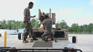 3-411 Logistics Support Battalion Trains on CROWS During MOBEX III B-Roll