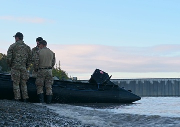 U.S. joint service explosive ordnance disposal teams conduct foreign material exploitation during Arctic Edge 2025