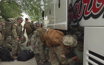 323rd Military Police Company mobilized to assist in Washington, D.C. (B-Roll)