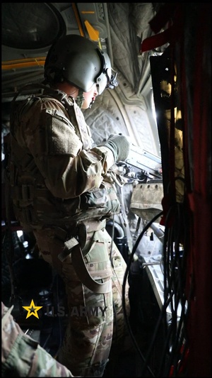 1st Armored Division CH-47 Chinook Crews Conduct Aerial Gunnery in Bulgaria (Reel)
