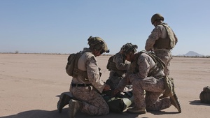 JTF-SB Marines and Sailors conduct joint casualty evacuation training with JTF-SB Soldiers