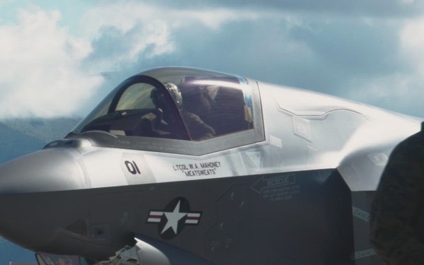 B-Roll: U.S. Marines conduct F-35B Lightning II flight operations during Arctic Edge 25