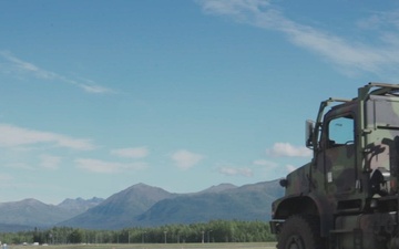 B-Roll: U.S. Marines with 3rd Bn. 4th Marines and Airmen with 732nd AMS move equipment and personnel during Arctic Edge 25