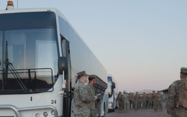 MRF-D 25.3 B-Roll: U.S. Marines depart for Super Garuda Shield