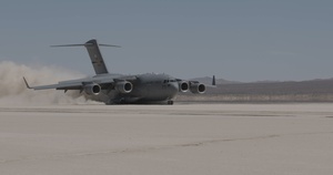Pittsburgh AFRC C-17 crews practice lakebed landings at Edwards AFB