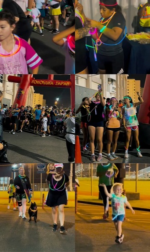 CFAY MWR Hosts Glow Run