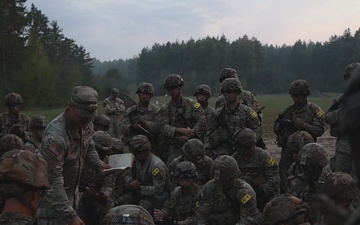U.S. Army Europe and Africa Best Squad Competition: Night Land Navigation