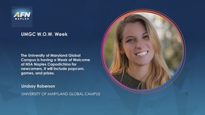 AFN Naples Social Media Excerpt - University of Maryland Global Campus Week of Welcome