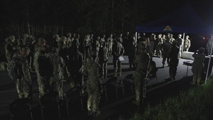 U.S. Army Europe and Africa Best Squad Competition: 12-mile foot march