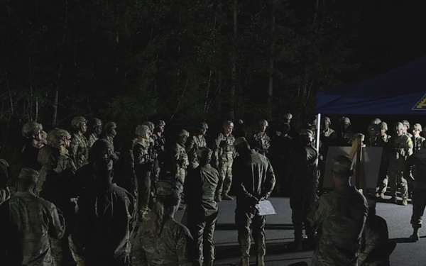 U.S. Army Europe and Africa Best Squad Competition: 12-mile foot march
