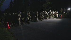 U.S. Army Europe and Africa Best Squad Competition: 12-mile foot march