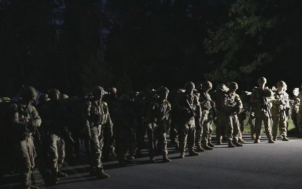 U.S. Army Europe and Africa Best Squad Competition: 12-mile foot march