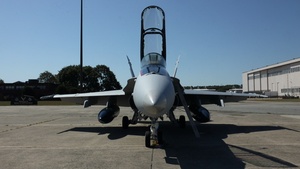 MCRC Visits Marines 250 F/A-18D Hornet at Hanscom Air Force Base