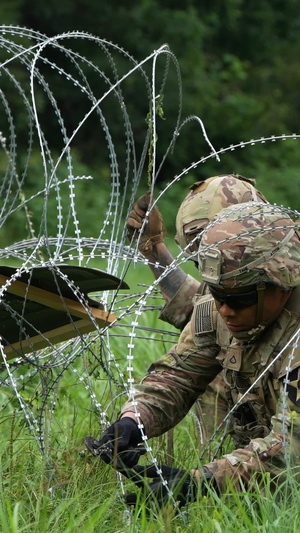 U.S. Army Soldiers assigned to the 630th Engineer Company, 11th Engineer Battalion conducts squad live fire exercise in South Korea