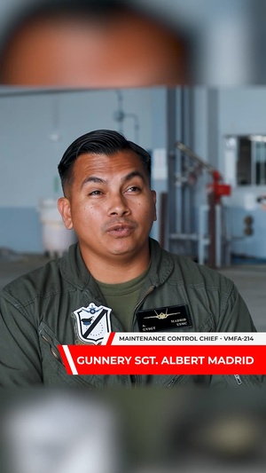 VMFA-214 Gunnery Sgt. Albert Madrid