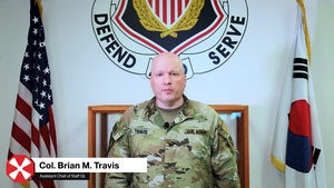 Col. Brian Travis Congratulates ROK AGS
