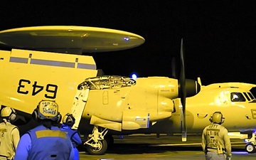 Night Flight Ops aboard USS George H.W. Bush