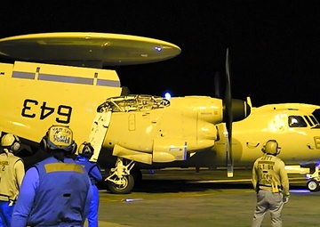 Night Flight Ops aboard USS George H.W. Bush