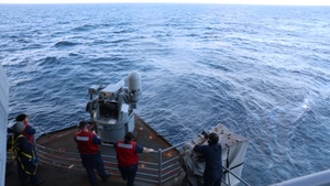 MK38 testing aboard USS George H.W. Bush