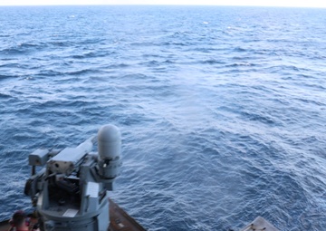 MK38 testing aboard USS George H.W. Bush