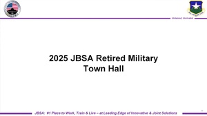 JBSA Retired Military Town Hall 2025