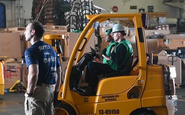 Nimitz Conducts a Replenishment-at-Sea