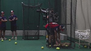 Marine Corps Base Quantico Softball Team Practice B-Roll