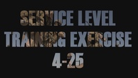 Service Level Training Exercise 4-25 Production