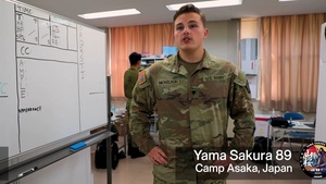 Spc. Nick, with the 7456th Medical Operational Readiness Unit, shares his experience supporting Yama Sakura 89.