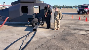 Maxwell Fire and Emergency Services Showcases New Helicopter Fire Trainer - B-roll Package