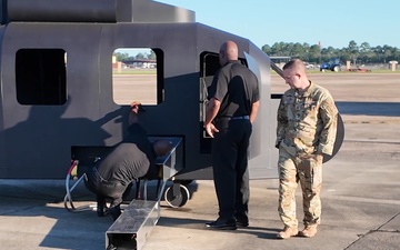 Maxwell Fire and Emergency Services Showcases New Helicopter Fire Trainer - B-roll Package