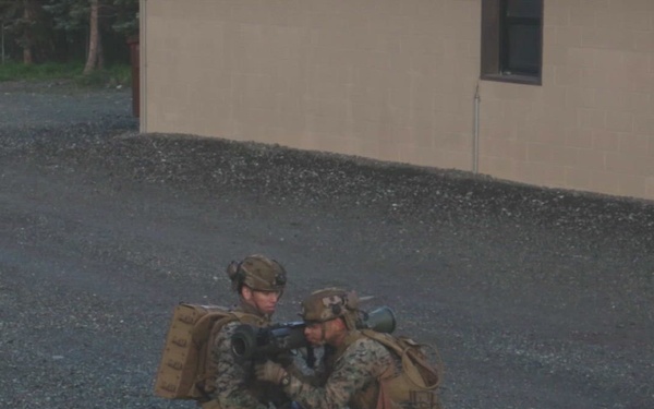 B-Roll: U.S. Marines with 3rd Bn., 4th Marines, conduct MAAWS range training during Arctic Edge 25