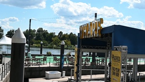 Ohio Army National Guard patrol the Wharf District