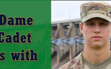 Notre Dame ROTC cadet interns at Tulsa District