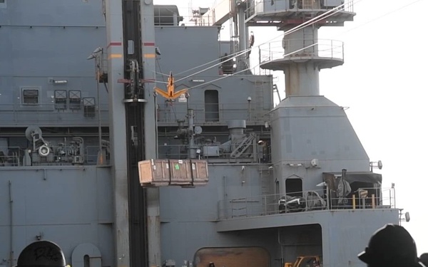 Nimitz Conducts a Replenishment-at-Sea
