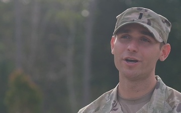 1st Lt. Carlos Catania speaks about performing human resource operations during Super Garuda Shield 25