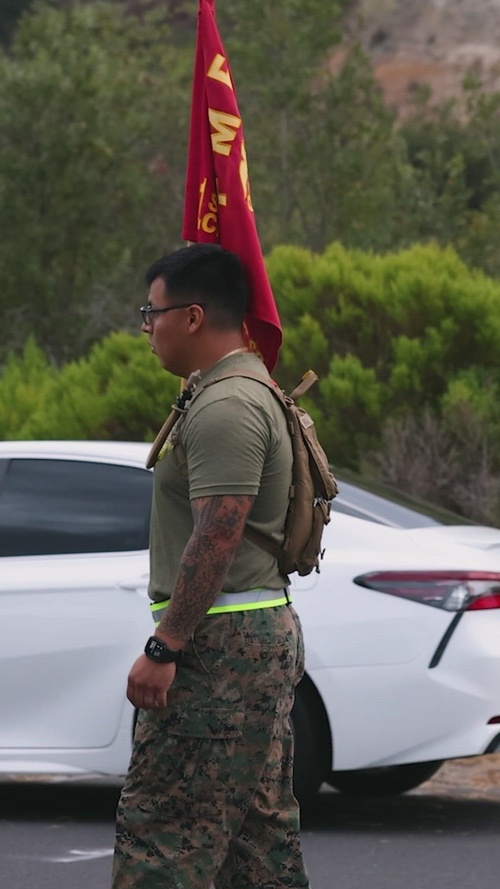 Get Motivated! Be Dedicated! 1st CRR Marines execute Moto Run