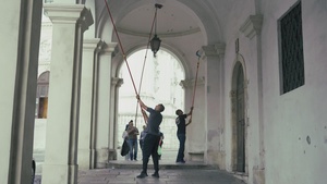 B-Roll: The Vicenza military community assists in Monte Berico Basilica clean up