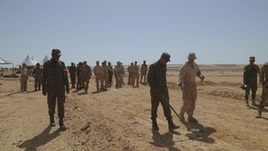 US Marine Corps demonstrate the Buried Command Wire Detector to Multinational Partners