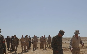 US Marine Corps demonstrate the Buried Command Wire Detector to Multinational Partners