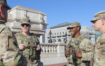 Louisiana Army National Guard Patrols Union Station