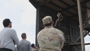 University of Kentucky Swim and Dive Team Visit Fort Campbell (B-Roll)